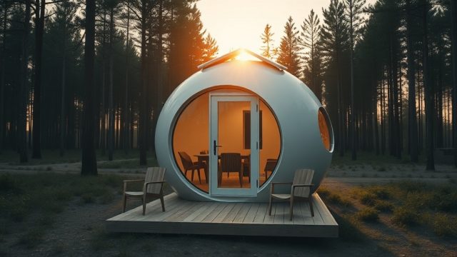 EcoCapsule Einrichtungsideen: Minimalistisch wohnen