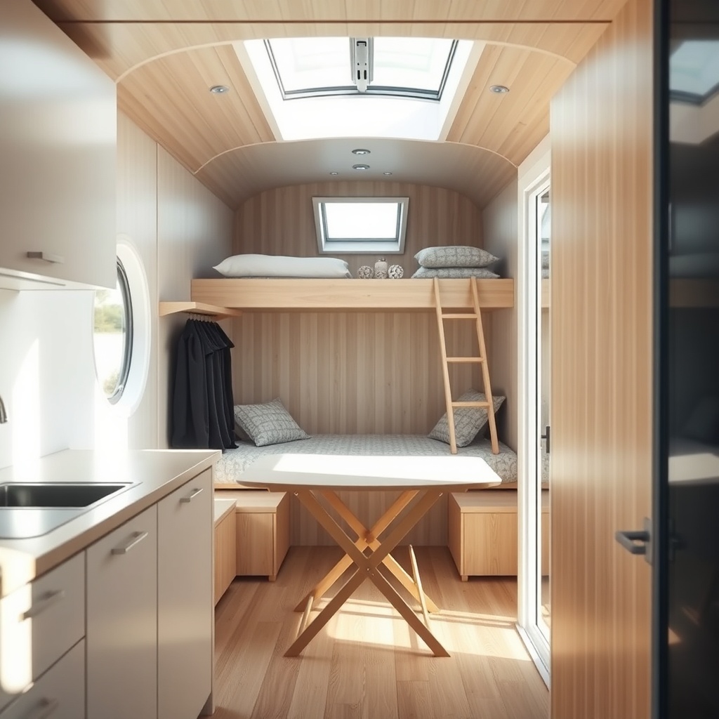 Photo of the EcoCapsule interior viewed from the entrance