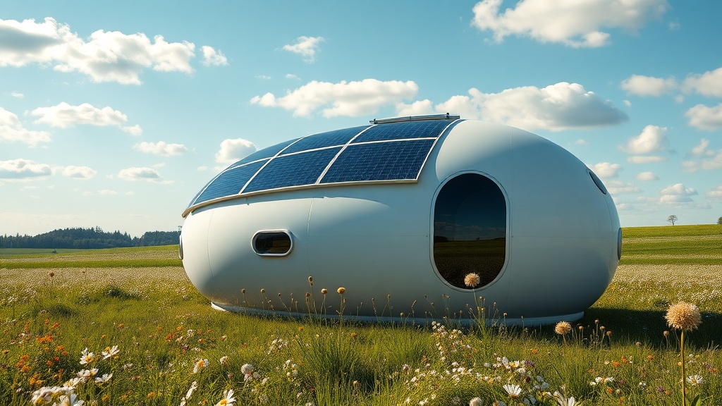 EcoCapsule Solaranlage: Autark leben leicht gemacht
